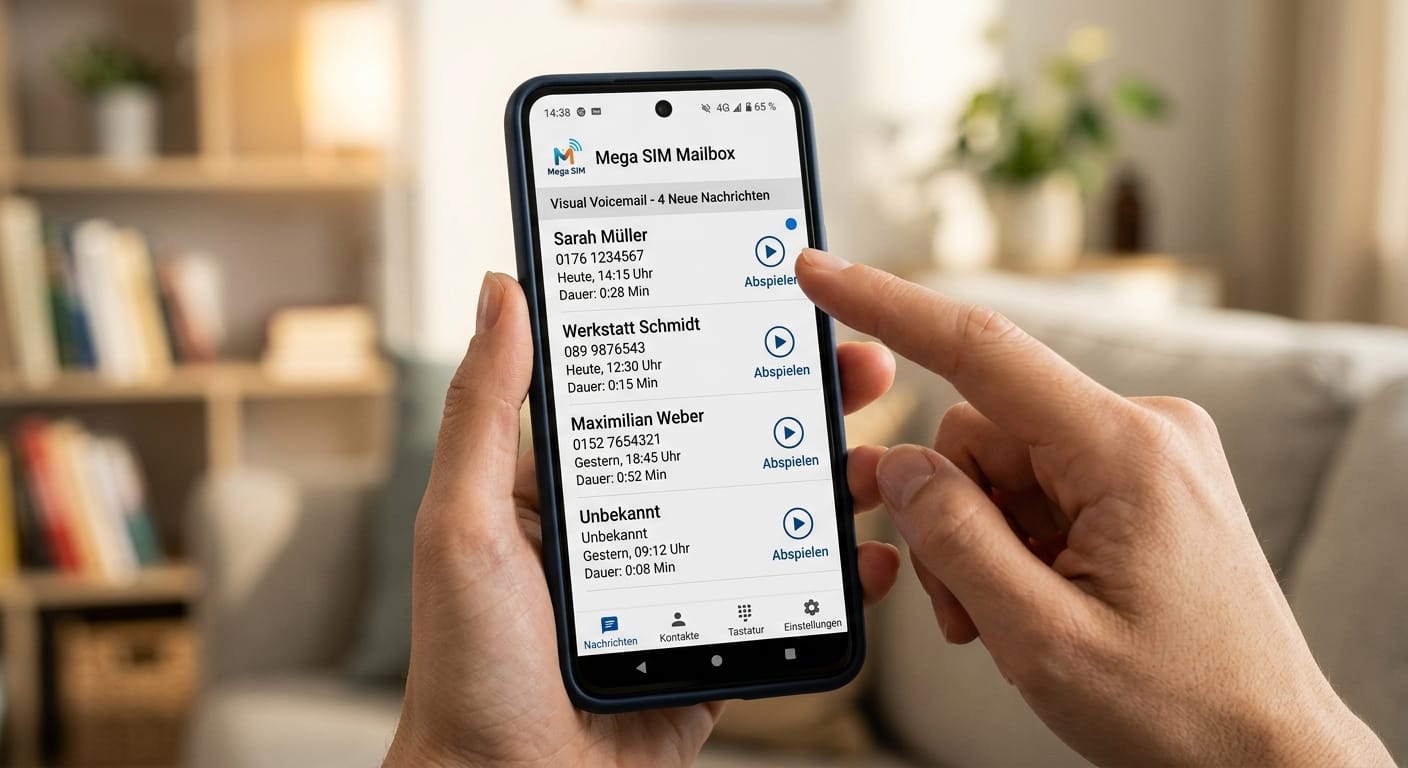 Mega SIM Mailbox – aktivieren, deaktivieren und abrufen
