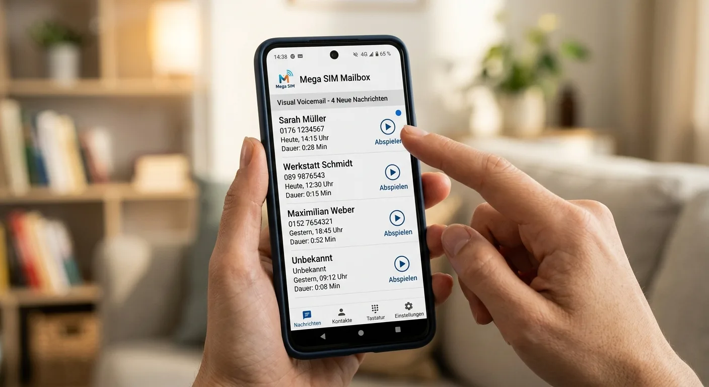 Mega SIM Mailbox – aktivieren, deaktivieren und abrufen