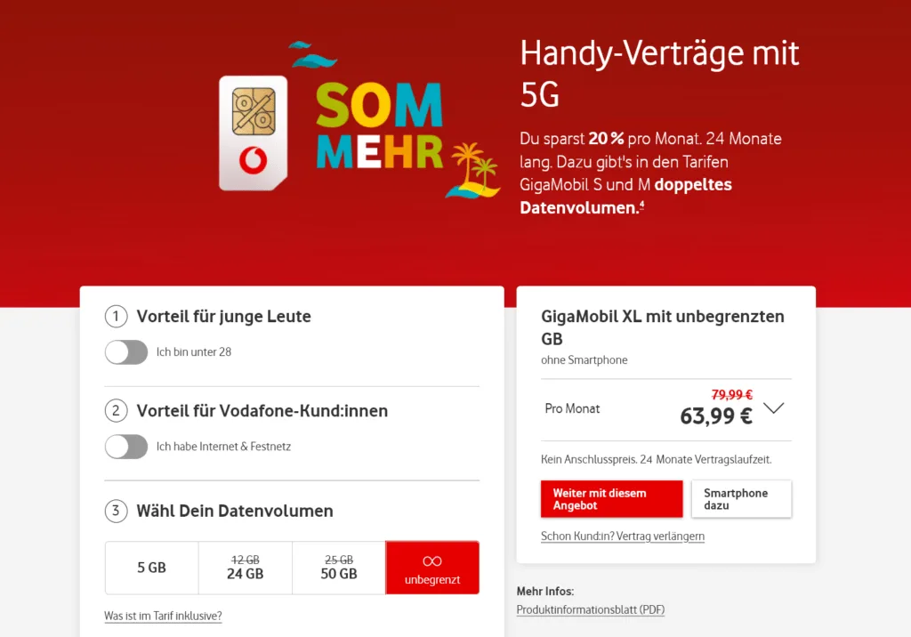 Vodafone GigaMobil unlimited