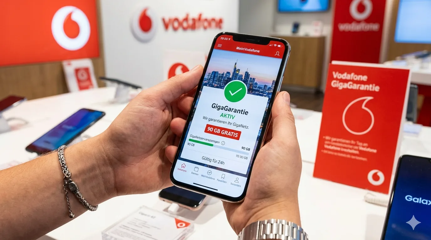Vodafone GigaGarantie – 90 Gigabyte kostenloses Datenvolumen bei schlechtem Netz