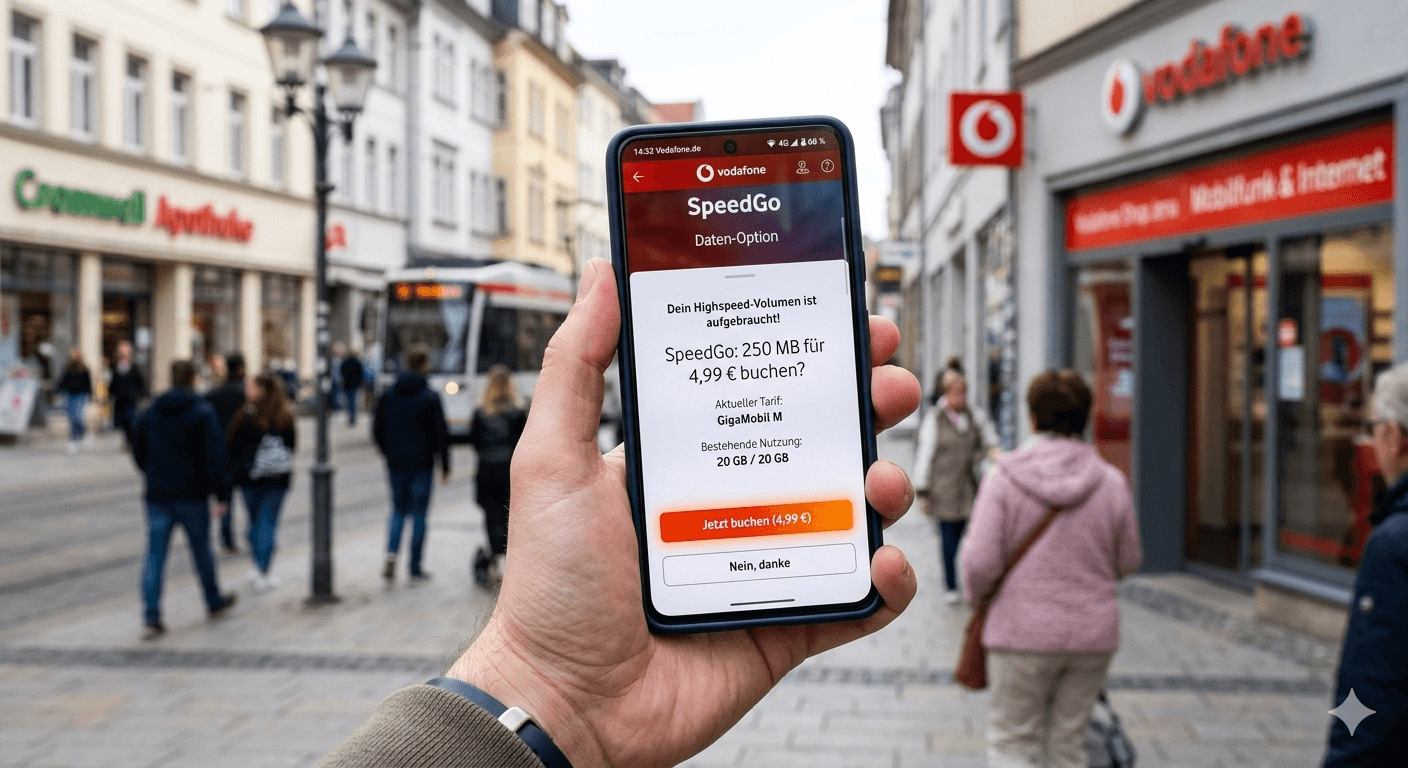 Vodafone GigaMobil und Red Tarife – Datenautomatik abschalten bzw. deaktivieren