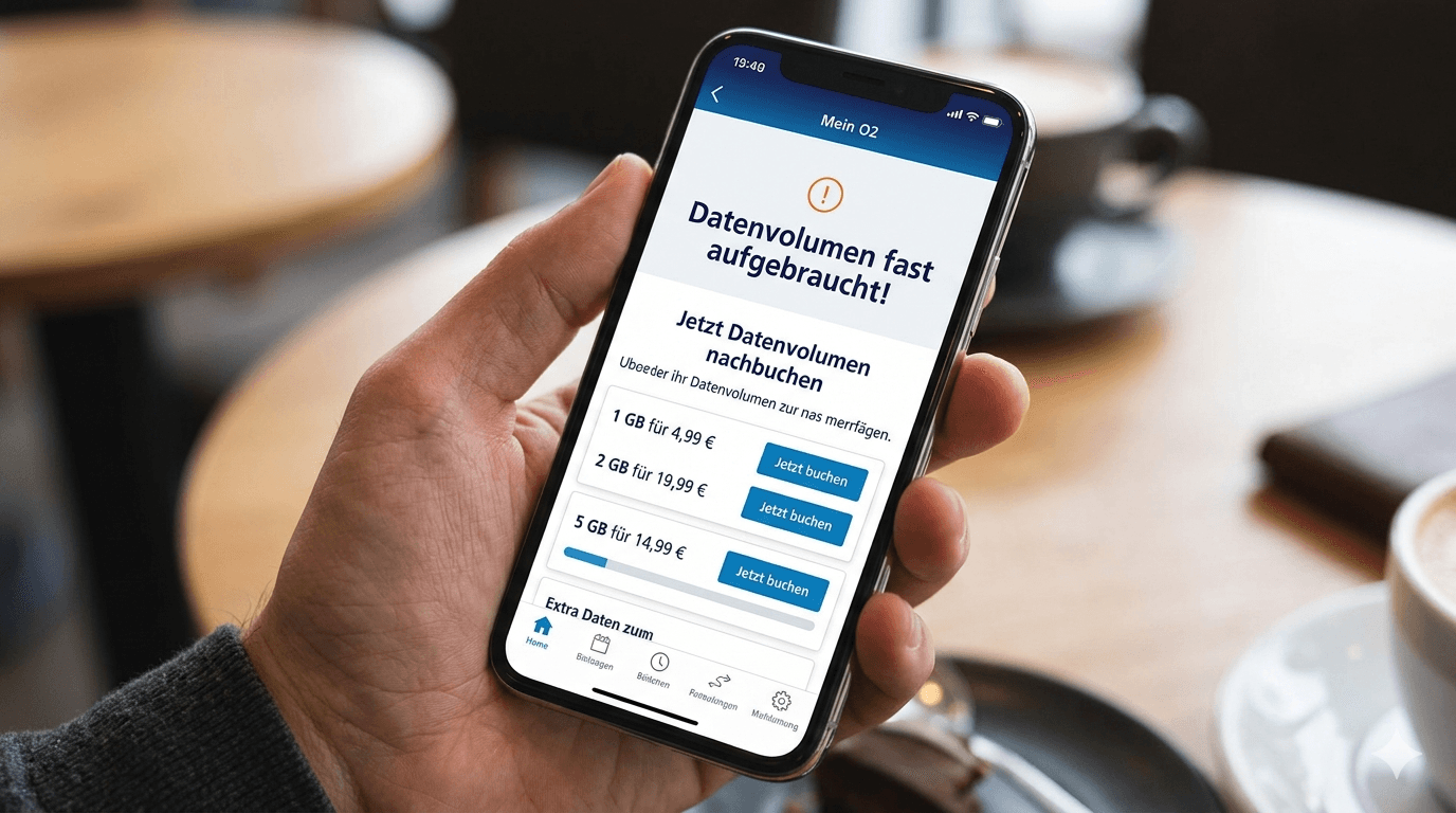 So geht es: neues Datenvolumen bei den O2 Mobile Tarifen hinzubuchen