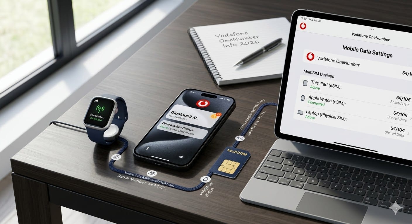 Vodafone OneNumber – die MultiSIM Angebote von Vodafone einfach erklärt