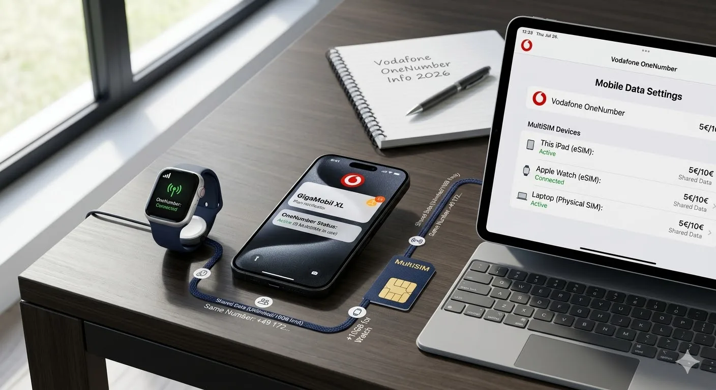 Vodafone OneNumber – die MultiSIM Angebote von Vodafone einfach erklärt