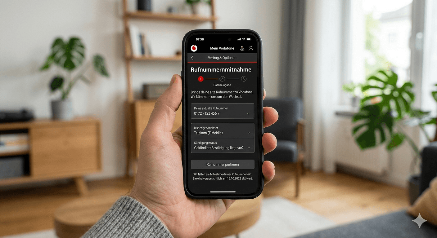 Rufnummer mit zu Vodafone nehmen? – So geht es
