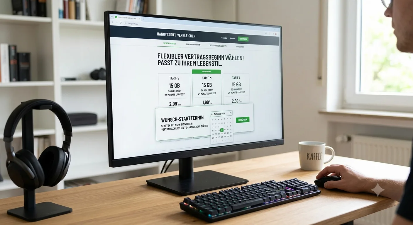 Das bedeutet flexibler Vertragsbeginn bei Mobilfunk-Verträgen