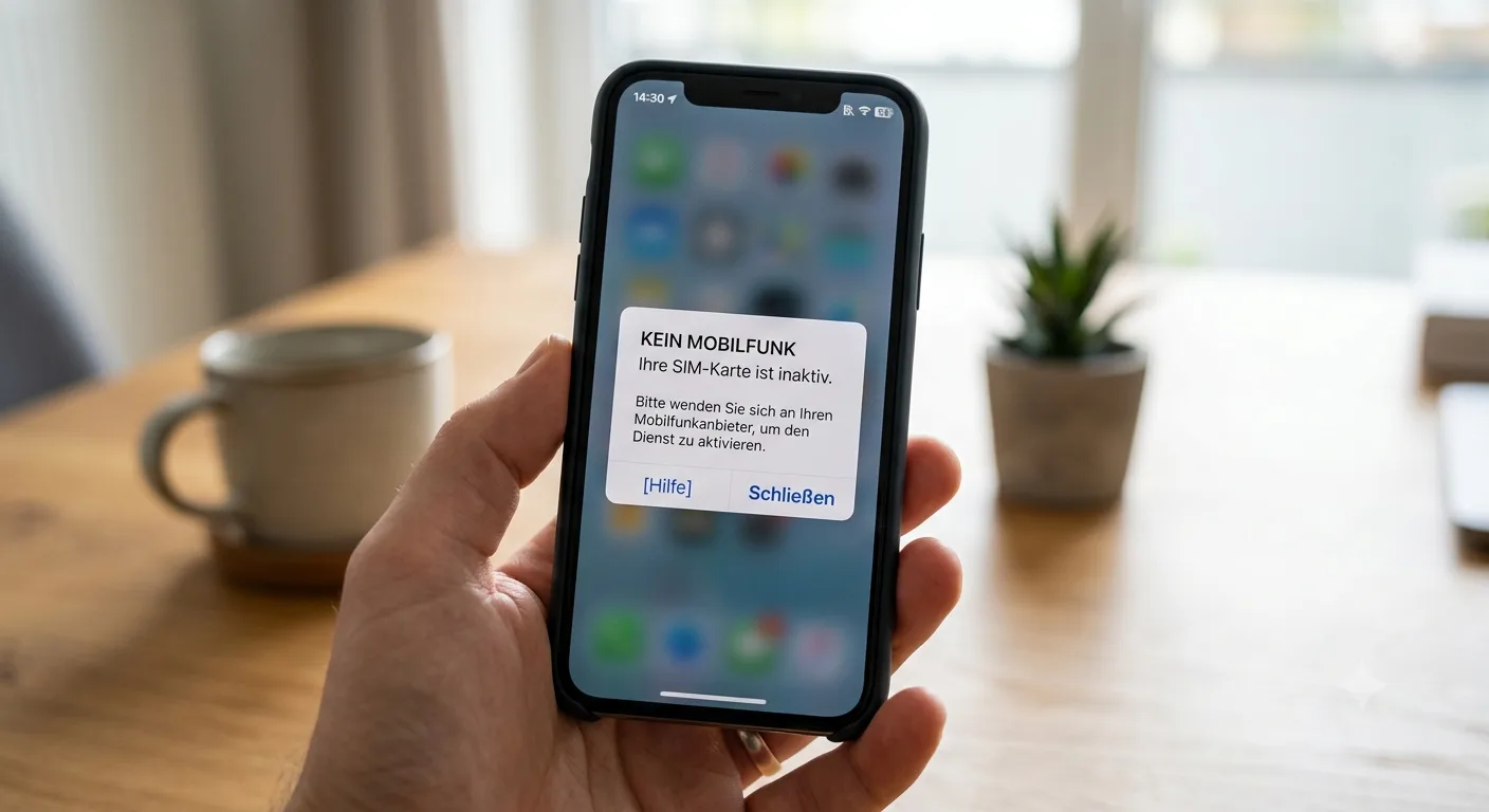 ACHTUNG Fehlermeldung „Inaktive Sim Karte“ – so reagiert man richtig